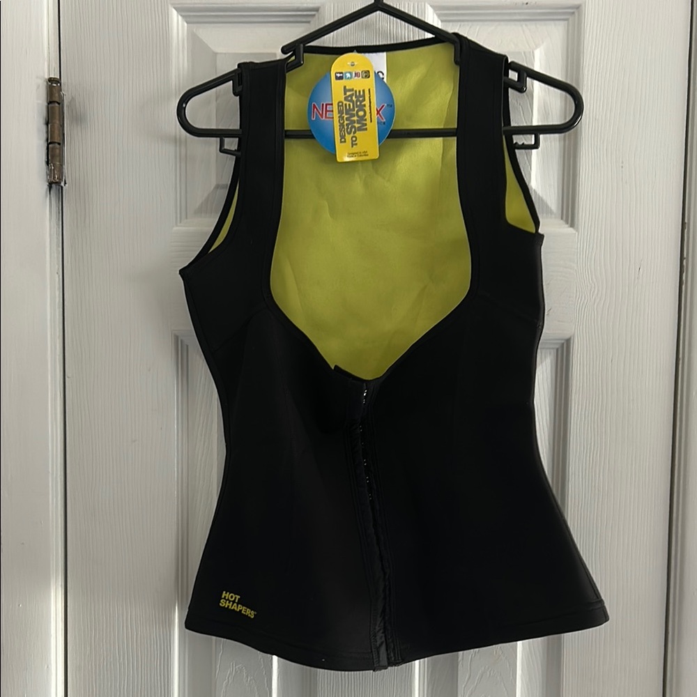 HOT SHAPERS CAMI WAIST CINCHER FAT BURN SWEAT SLIMMING VEST SIZE L NWT